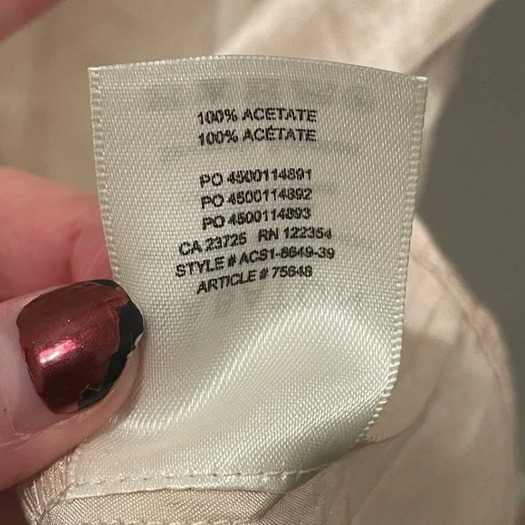 NWOT:🥂 Aritzia Babaton Encore Satin Slip Dress Mini Cowl Back Denude Ivory XXS - Picture 9 of 10